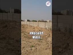 Precast wall कैसे बनती है 🤔🤔 #boundarywall
