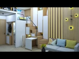 TINY APARTMENT 192sqft ( 17.8sqm MICRO APARTMENT TOUR ) | SPACE SAVING IDEAS | NEVER THINK TOO SMALL