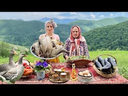 Cooking Biryani Goose's in Tandoor with Village Style Fresh Bread