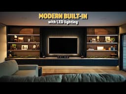 Building Our Dream Entertainment Center | Start to Finish DIY