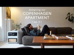 COPENHAGEN APARTMENT DESIGN (ep.5) | side table painting, new rug & cork table