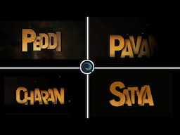 Peddi Title Card editing in Alight Motion Instagram trending video editing  Trending rs guruji