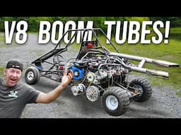 We Gave our V8 Go Kart a NASCAR Exhaust!