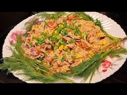 ข้าวอบกุนเชียงเห็ดหอม