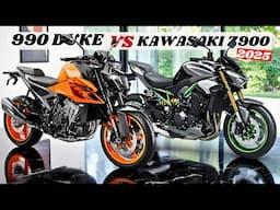 2025 KTM 990 Duke vs Kawasaki Z900 | The Ultimate Middleweight Streetfighter Showdown