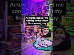 Actual footage of me coming home to my library every day 📚