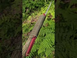Common whipping knot to tie folding saw to the end of a stick