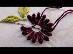 Beautiful flower embroidery design | hand embroidery design | hand craft
