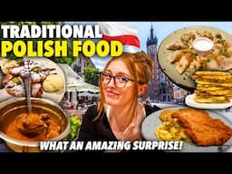 Trying POLISH FOOD in Krakow, Poland for the First Time! (Pierogi, Potato Pancakes, Goulash & more)