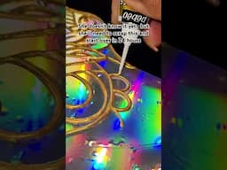what a shame, but next time, I'll trust my gut! The bubbles in the holographic background ruined it