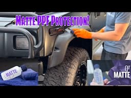 Coating The Cosmetic PPF With Gyeon Matte Ceramic Coating! H2 Hummer Project!
