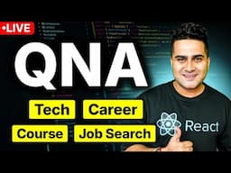 🔥 1 Week to Go! | LIVE QNA with React Dev 🚀 | Tech, Career Tips & Job Search Secrets!