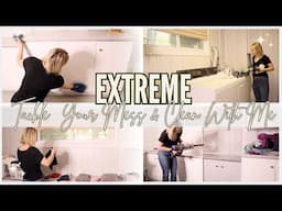 NEW!! EXTREME Whole House Clean with Me + Tackle Your Mess | Busy Mom Homemaking Motivation 2025