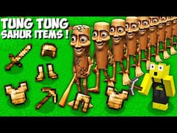 How to MINE TUNG TUNG TUNG SAHUR AND GET RAREST ARMOR in Minecraft ? BRAINROT ITEMS !