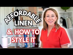 Affordable Linen items and how to style them! Petite friendly linen fashion.#petitefashion