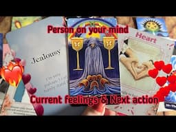 Person on your mind : Current Feeling/emotions for you💞Next action 🫣Hindi tarot card reading