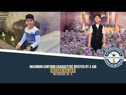 MAXIMUM CARTOON CHARACTERS RECITED BY A KID