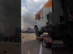 Дорога на Читу закрыта из-за верховых пожаров вдоль трассы