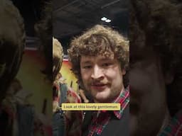 Alistair’s trying to stay positive about his… very modest table size at Horror Con Scotland.