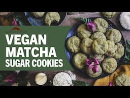 Vegan Matcha Sugar Cookies