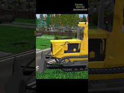 Granny vs NEW Bulldozer vs Bee !! Funny Horror Animation #granny #shorts #animation