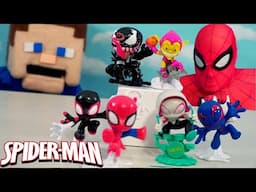 Marvel Spider-Man Mighty-Verse Collection Series 1 Set Unboxing