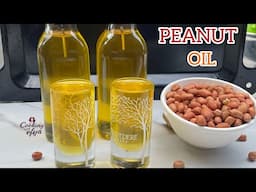 HOW TO MAKE PEANUT OIL AT HOME | HOMEMADE PEANUT OIL | HOW TO MAKE GROUNDNUT OIL AT HOME | COLDPRESS