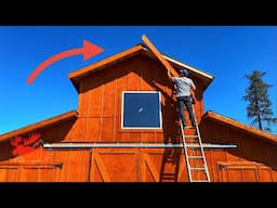 I FINALLY Finish Building a Barn, a Cabin, & a Shed...ALMOST Too Late.