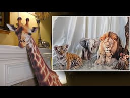 Making Large Jungle Animal Cutouts For Parties