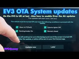 My first ever Kia EV3 System OTAs have arrived. Also how to ensure OTA’s are enabled