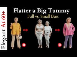 Styling Tips for Fuller Bust vs. Small Bust To Flatter a Large Tummy!