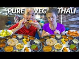 VEG Indian Street Food in Ahmedabad, India - Gujarati Thali + BEST VEGETARIAN FOOD CITY IN INDIA?