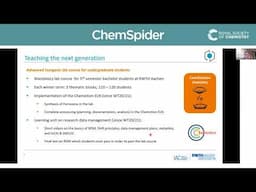 ChemSpider Webinar 3: Challenges and opportunities. 7 December 2023