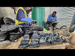 Masai sandals made with old used tires