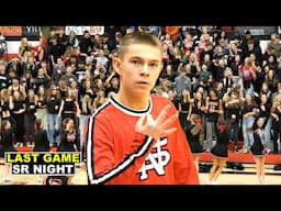 LAST HIGH SCHOOL BASKETBALL GAME and SENIOR NIGHT! 🏀