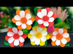 NEW!! Paper Flower 🌸/ Home Decor/ Paper Crafts For School/ Paper