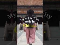 My top activity to do in China… #china #travel #chinafood