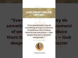Look deeper than the mistake.  #chaitanyacharan #bhagavadgita #gitadaily