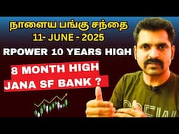 நாளைய பங்கு சந்தை | RPOWER 10 YEAR HIGH | Tamil Share | Stock Market Tomorrow | JANA SMALL FINANCE