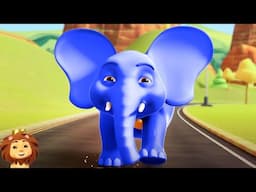 Ek Mota Hathi Poem In Blue Color, हाथी वाला कार्टून, Bandar Ne Kholi Dukan + More Hindi Kids Rhyme