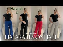 HALARA TRY ON HAUL SPRING 2025 | Halara Flex™ work pants clothing review
