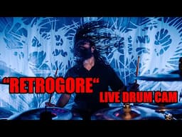 ABORTED - "RETROGORE" - Live Drum Cam (Kevin Paradis)
