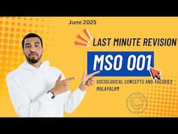 MSO001- SOCIOLOGICAL THEORIES AND CONCEPTS | REVISION | JUNE 2025