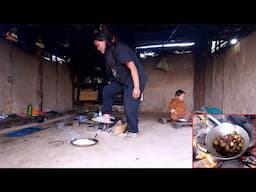 pork curry in the village || Rita cooks pork curry and rice || life in rural Nepal ||