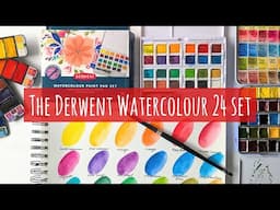 Thoughts on the Derwent Watercolour 24 Paint Pan Set: Swatch & Comparison