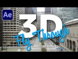 Fly Through 3D Camera Text Effect Adobe After Effects Tutorial