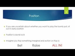 How to Play Bomb Pots - Introduction and Basic Strategy