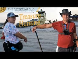 Metal Detecting New Smyrna Beach Florida Nice Coin Day | The Detecting Duo S04E18