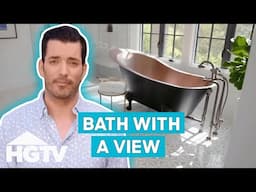 Johnathan Designs A Dream Bathroom With A Tub With A View | Brother Vs. Brother