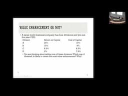 Session 25: Acquisition Closure + Value Enhancement